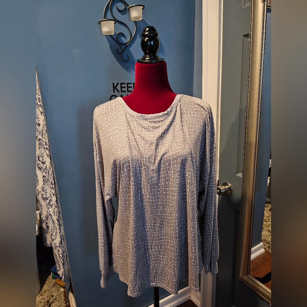 Isaac Mizrahi print top Large